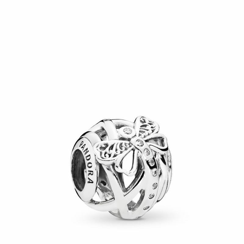 Pandora Dreamy Dragonfly Charm Online NZ, Sterling Silver (523607-QPK)